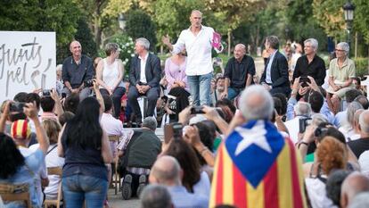 Raül Romeva a la presentació de la seva candidatura.