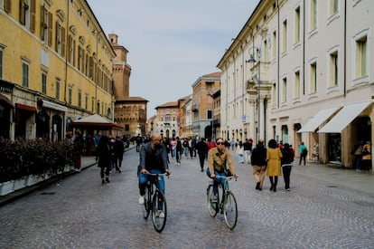 Las calles de Ferrara.