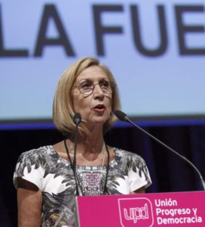 La líder de UPyD, Rosa Díez.