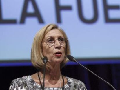 La l&iacute;der de UPyD, Rosa D&iacute;ez. 