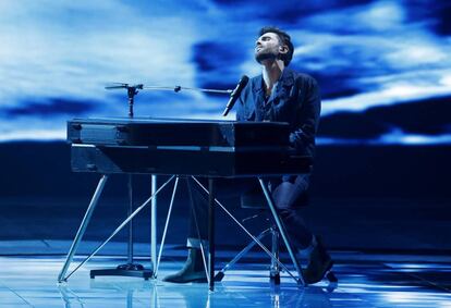 Duncan Laurence, en su actuación en Eurovisión 2019.