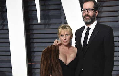 Patricia Arquette y Eric White, el la fiesta post Oscar de 2017.