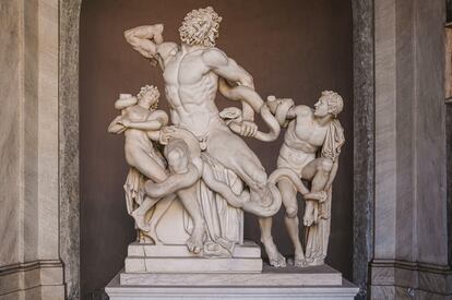 El 'Laocoonte', en el Museo Pío Clementino del Vaticano.