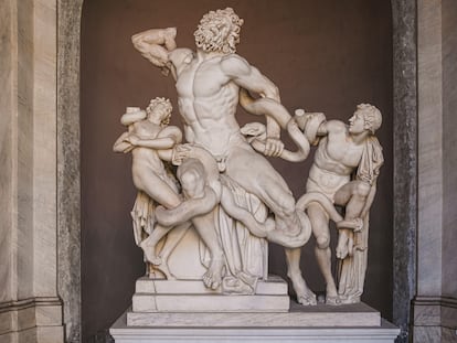 El 'Laocoonte', en el Museo Pío Clementino del Vaticano.