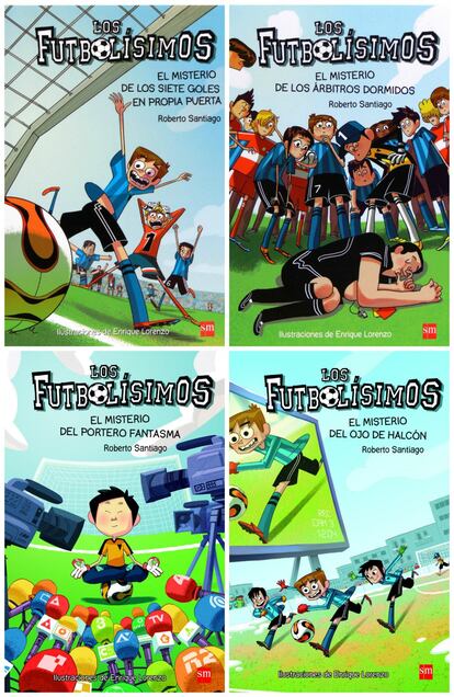 'Futbolsimos' es una coleccin de libros giles y fciles que sigue las aventuras del equipo de Ftbol 7 Soto Alto. Escrita en clave de humor, los libros de la saga 'Futbolsimos' mezclan deporte y misterio para crear grandes aventuras. 'El misterio de la lluvia de meteoritos' es el ltimo ttulo aparecido (el noveno ya) en una de las colecciones de libros infantiles con ms xito.