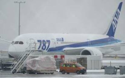 Vista de un avión Boeing 787 'Dreamliner' de la aerolínea japonesa All Nippon Airways (ANA). EFE/Archivo