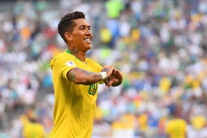 Roberto Firmino, autor do segundo gol brasileiro.