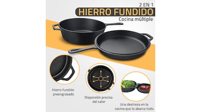 Esta es una de las mejores ollas de hierro fundido que se puede comprar en Amazon