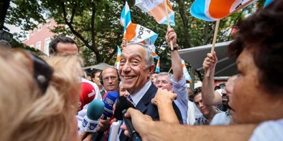 Marcelo Rebelo de Sousa, en un acto electoral el pasado octubre en Lisboa.