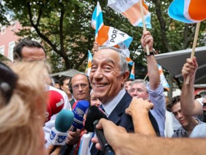 Marcelo Rebelo de Sousa, en un acto electoral el pasado octubre en Lisboa.