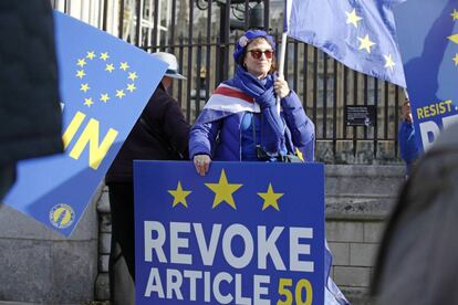 Brexit protests in London