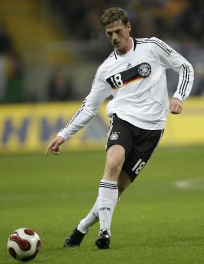 Tim Borowski, con la selección alemana