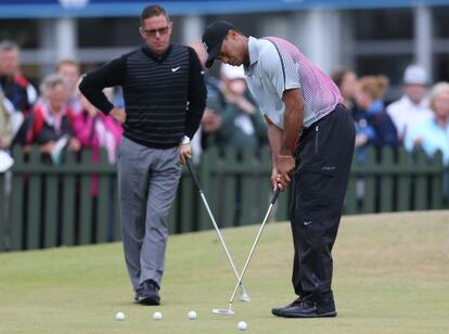 Tiger Woods y Sean Foley.