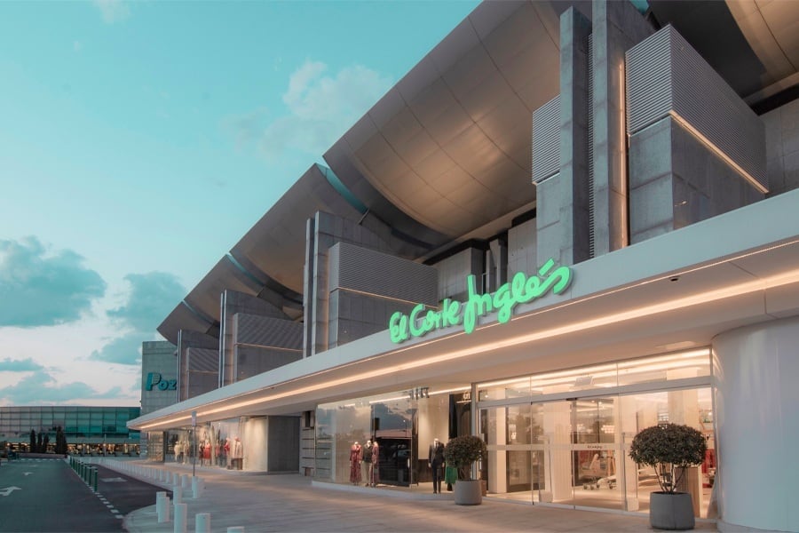 Edificio de El Corte Inglés en Madrid.