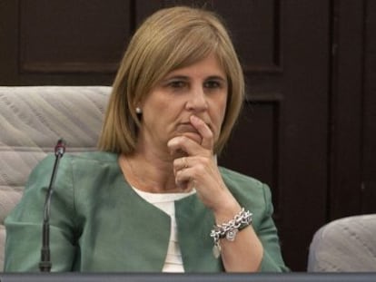 Mar&iacute;a Jos&eacute; Garc&iacute;a Pelayo en un pleno en 2013.