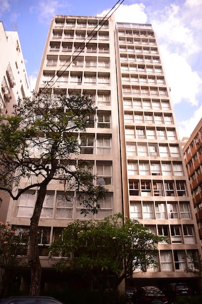 O edifício onde fica o apartamento de Ricardo Salles nos Jardins, em São Paulo.