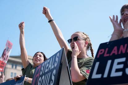 Protesta contra el aborto el pasado mes de mayo ante el Supremo de Washington.