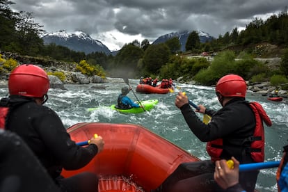 RÍo Futaleufú y Puelo en el sur de Chile