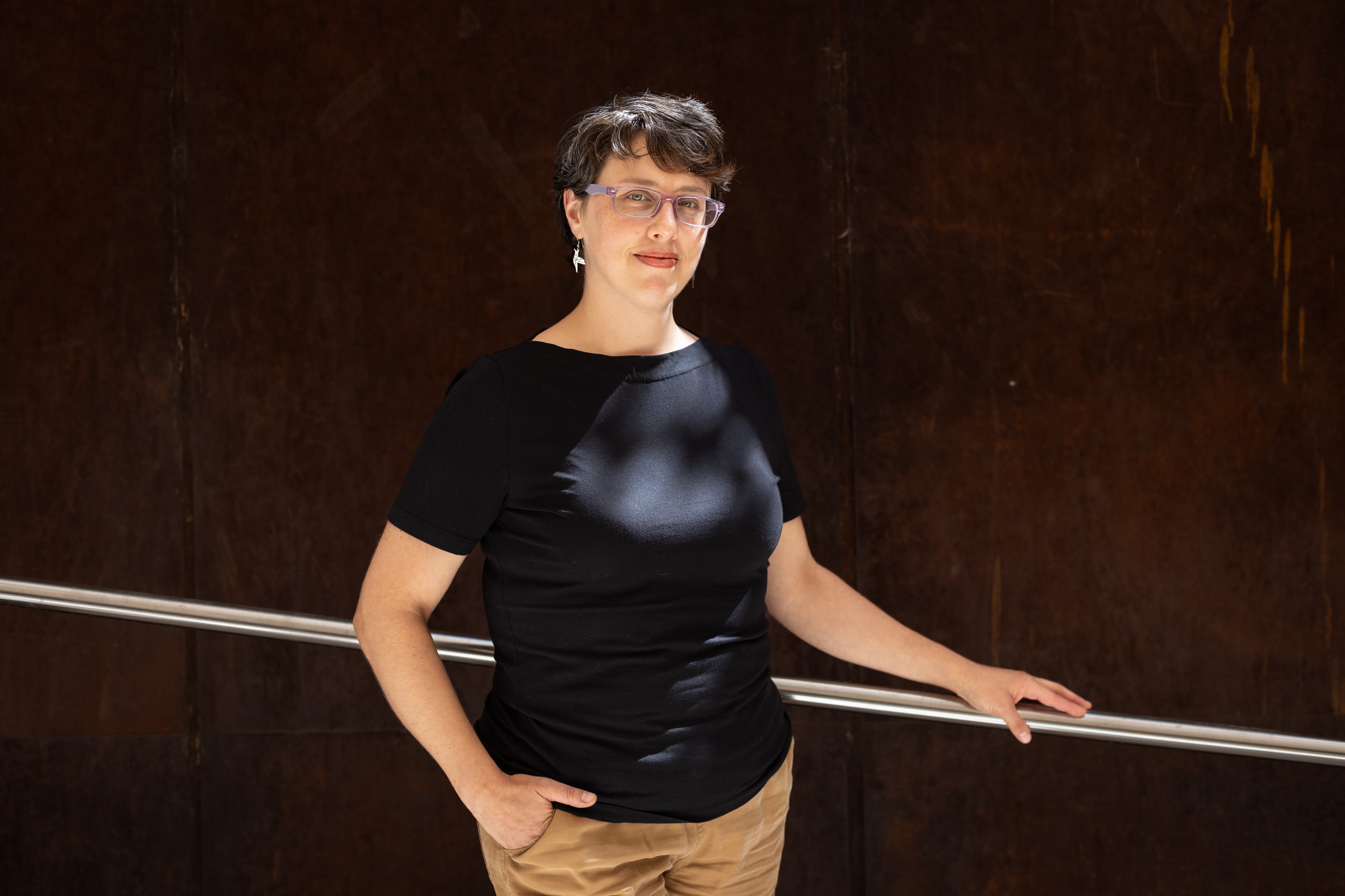 Montserrat Arre Marfull durante una entrevista el 19 de febrero.