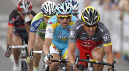 El ciclista español, durante el critérium celebrado en Adelaida, Australia