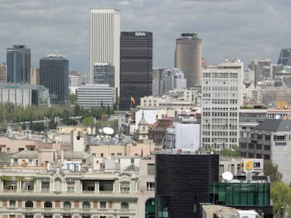 Vista de la zona norte de Madrid.