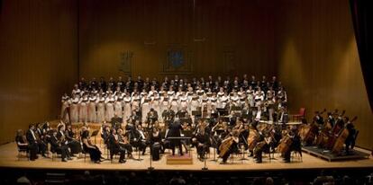 La Real Filharmon&iacute;a de Galicia en uno de sus conciertos