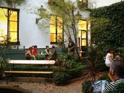 Terraza del Caf&eacute; del Jard&iacute;n, en el Museo del Romanticismo, en Madrid. 