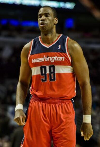 Jason Collins, con los Wizards.