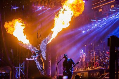 Concierto de la banda alemana Rammstein en el Resurrection Fest de Viveiro (Lugo).