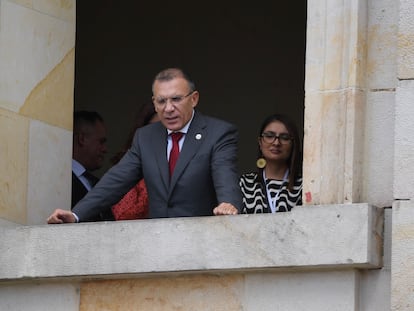 El presidente del Congreso, Roy Barreras,  durante la toma de posesión de Gustacvo Petro, el 7 de agosto de 2022.