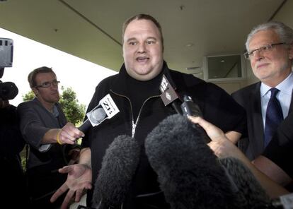 Kim Dotcom, el fundador de Megaupload, en una imagen del pasado febrero.