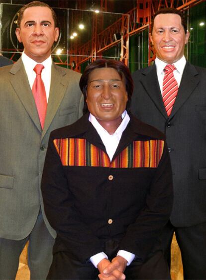 Los tres presidentes, reunidos en cera.