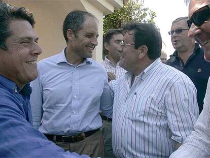 De izquierda a derecha, Federico Trillo, Francisco Camps, Pedro Hernández y Ramón Luis Valcárcel.
