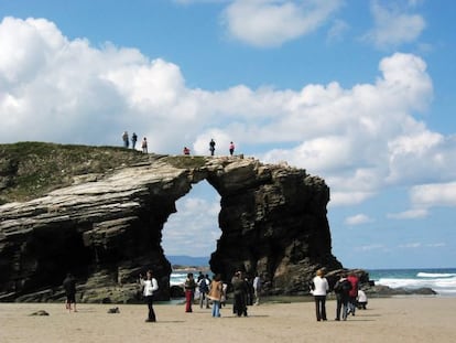 La playa de las Catedrales, en Lugo.