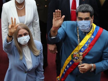 Nicolás Maduro em 12 de janeiro, na sede da Assembleia Nacional em Caracas.