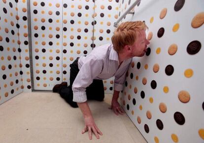 El ascensor de paredes comestibles de Heston Blumenthal y Damien Hirst.