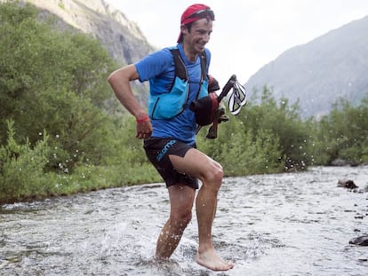 Kilian Jornet durante una prueba en Colorado.