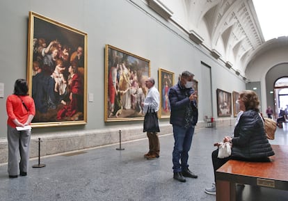 Galería Central del Museo Nacional del Prado, el último día de su apertura, el pasado 11 de marzo.