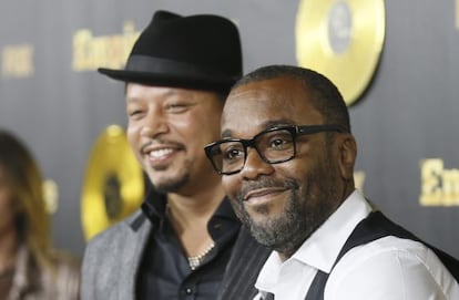 El director y guionista Lee Daniels y, al fondo, el actor Terrence Howard, el pasado mes de enero.