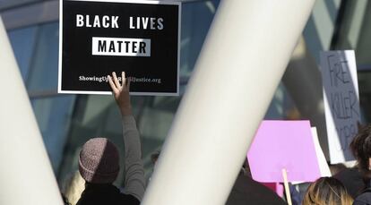 Protesta del pasado 8 de octubre en Salt Lake City (Estados Unidos) para pedir justicia por la muerte de Patrick Harmon, que fue disparado por un policía el 13 de agosto pasado.