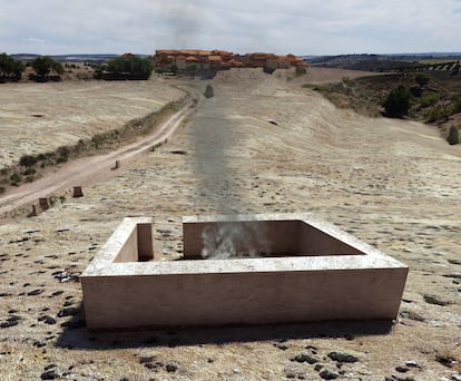 Recreación del aspecto del 'ustrinium' de Caraca.