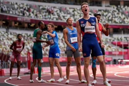 Warholm, tras bajar la barrera de los 46s en los 400m vallas.