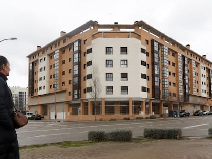 Promoción de viviendas propiedad de la Sareb en Madrid.