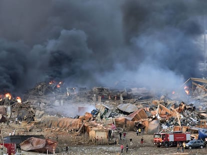 A megaexplosão em Beirute, em imagens