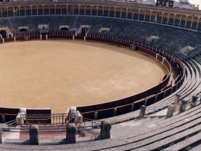 Vista panorámica del interior de la plaza de Albacete.