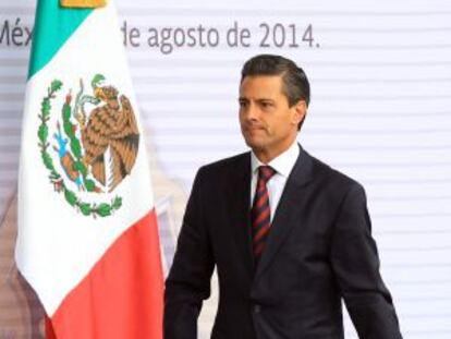 Peña Nieto in Mexico DF last Friday.