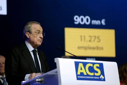 El presidente de ACS, Florentino Pérez. 