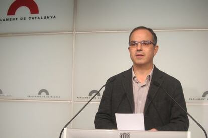 El portavoz de CiU en el Parlamento, Jordi Turull.