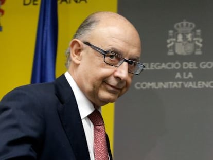 El ministro de Hacienda y Administraciones P&uacute;blicas, Crist&oacute;bal Montoro. 