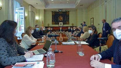 Reunión del pleno del CGPJ, el pasado octubre.